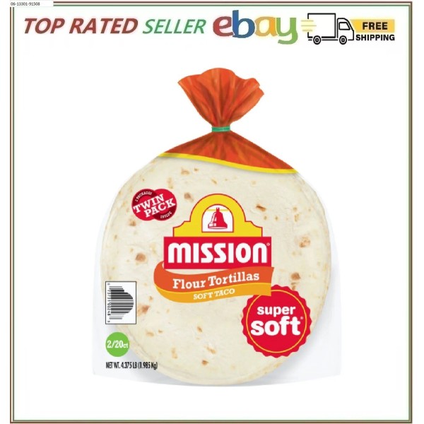 Mission Medium Flour Soft Taco Tortillas 40 ct.