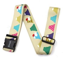 Teeoff Luggage Straps Suitcase Belts 荷物ストラップスーツケースベルトトラベルバッグアクセサリー調節可能な220CM (Volcanic)