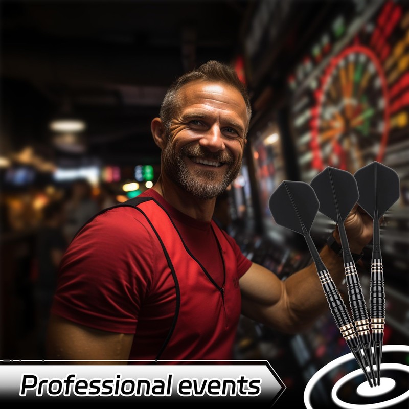 Cyeelife プロソフトチップダーツセット18 g, 追加のダーツチップとギフト収納ボックスが30個付いています,ダーツプラスティックチップ