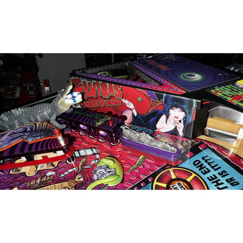 Stern Pinball Elvira House Of Horrors Pinball Mod DECAL Apron