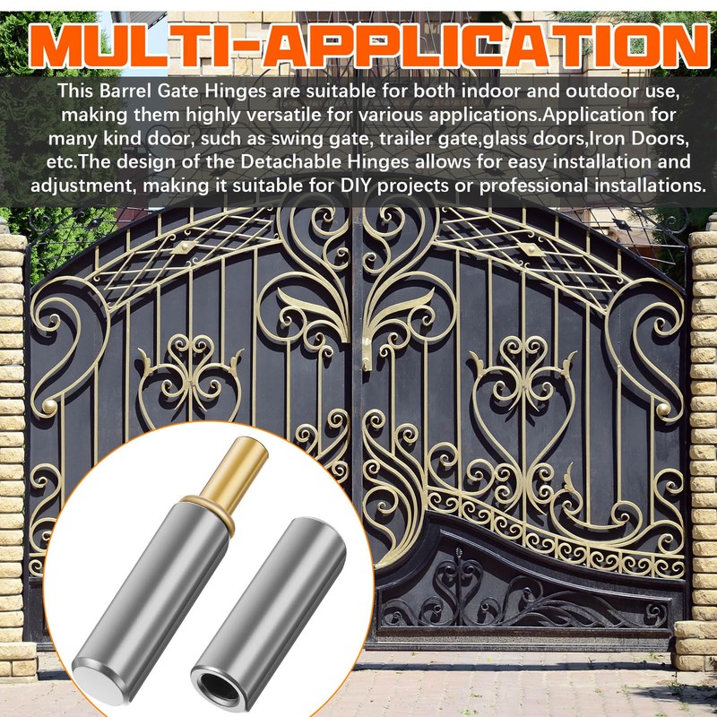 Yaocom 30 Pack Weld on Bullet Hinges 2-1/2" x 3/8"