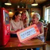 Calsgkspray Red Fortune Lottery Machine Electronic Number Selector Portable Random