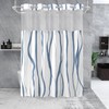 SSCRCUSLY No Hook Shower Curtain with Snap in Liner Set,