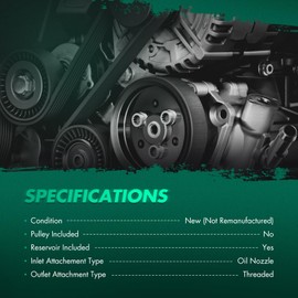 SCITOO Power Steering Pump, with Reservoir, Compatible with 1995-2004 For Toyota For Tacoma, 1996-2002 For 4Runner, 1995-1998 For T100, 3.4L V6, Replace# 21-5229 Power Assist Pump