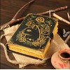 Grimoire journal Leather Print Caltic Cat journal Blank Spell book