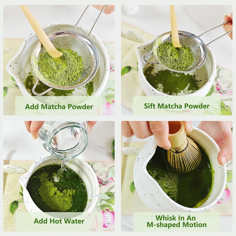 Haghito 8 PCS Matcha Whisk Set - Japanese Tea Ceremony