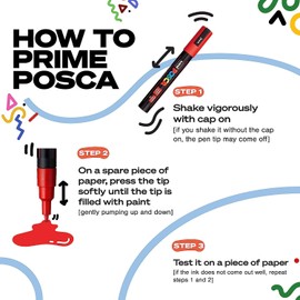 UNI POSCA PC-8K CHISEL TIP MARKER PEN- GREEN (BOX OF 6)