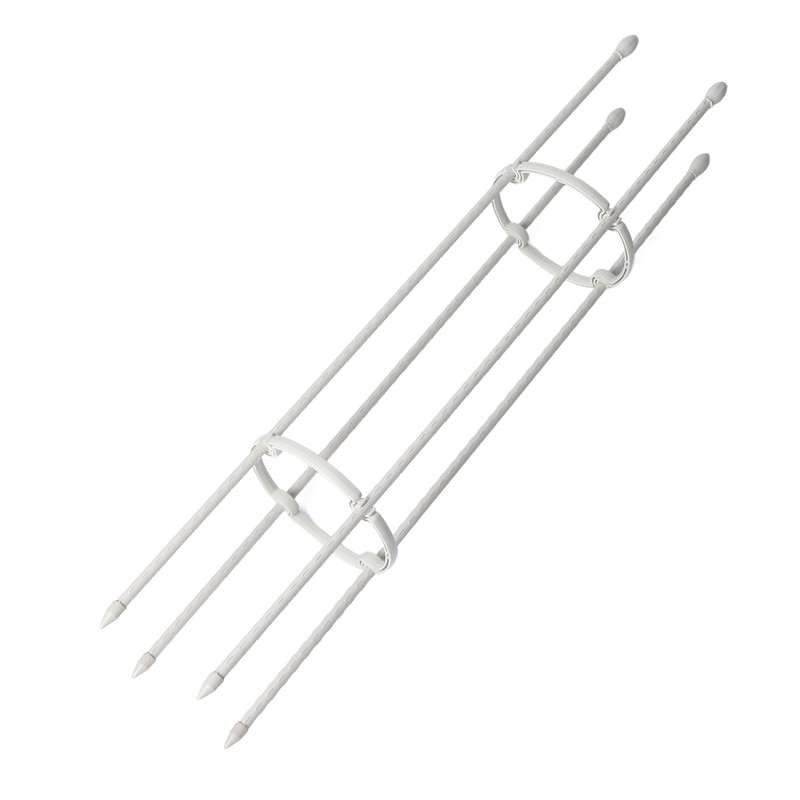 2 Sets Vines Climbing Support Balcony Outdoor Steel Pipe Plant