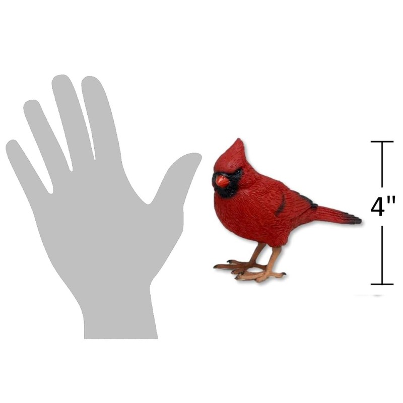 Distinctive Designs 4.125"" Red Cardinal Figurine - Cardinal Decor for