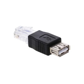 Adaptador USB, Conector Hembra a 8P8C (RJ45), Conecte y Transfiera Datos Fácilmente entre Redes con Este Adaptador Ethernet USB Hembra a RJ45 Macho, para Módem o Enrutador ADSL