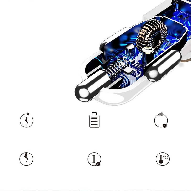 Dudao Car Charger 2 x USB 3.4A Grey R5S