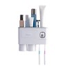Wall Mounted Toothbrush Holder Multi Function Magnetic Absorption Bathroom Storage