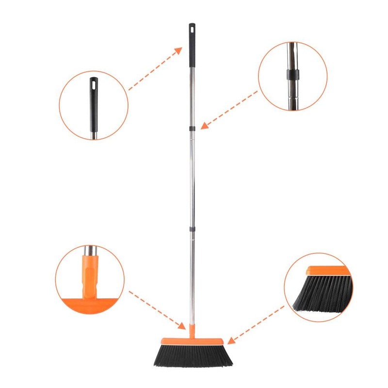 FGY Long Handle Broom and Dustpan Set 53" Broom with