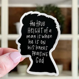 Christian sticker for him by swaygirls | Religious quotes | Bible verse decals | Faith stickers