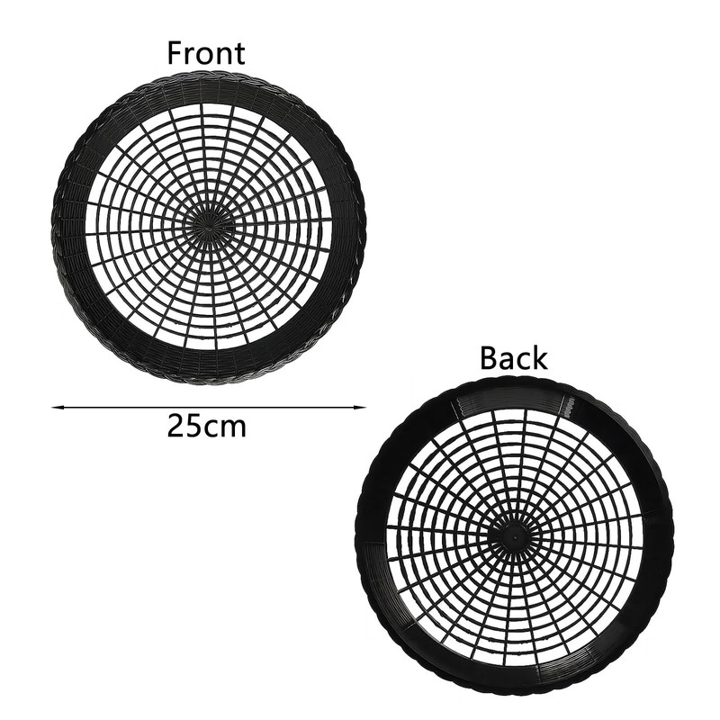 Auto-plaza 24x 9.7 Inch Heavy Duty Reusable Plastic Plate Holders