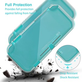TIKOdirect Clear Case for Switch Lite, Durable Clear Cover with Shock-Absorbent & Anti-Scratch Switch Lite Accessories Slim Skin Shell, Transparent