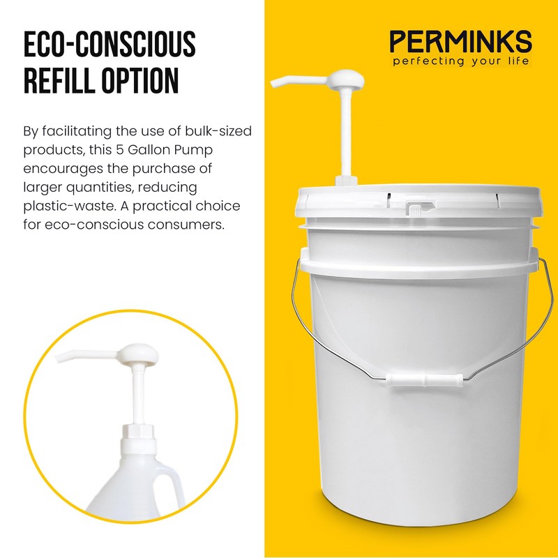 5 Gallon Pump Dispenser - Pump for 5 Gallon Bucket,