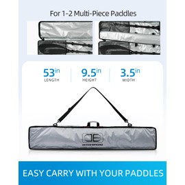 OCEANBROAD Kayak Paddle Bag for 2-Piece Kayak Paddles Kayak Paddle Transportation and Storage Bag
