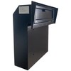 Plugsharge Rainproof Heavy Duty Mailbox Door Drop Box, Galvanized Steel