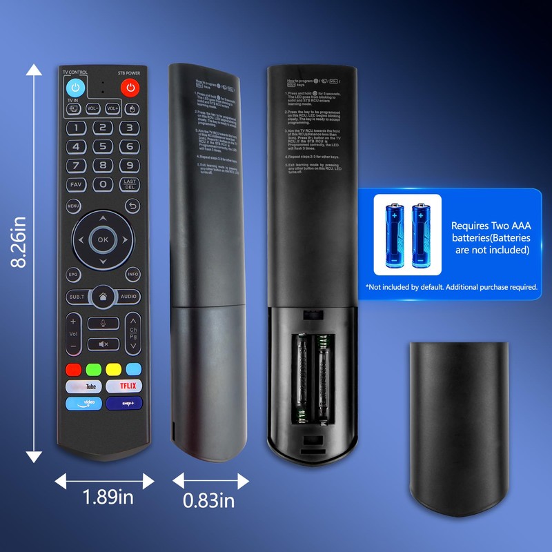 New Backlight V5 Pro Voice Remote Control, Compatible with vSeeBox