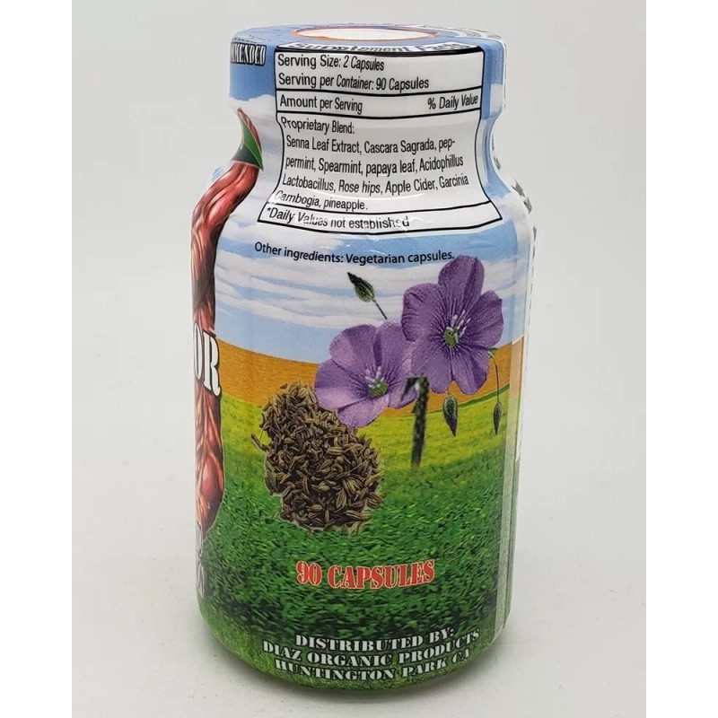 Diaz Super Desintoxicador Intestinal 90 Capsules