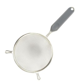 Fackelmann 42340 Sieve 14 cm Tin-Plated with Plastic Handle