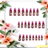 CJDLTS Purple Leopard Press on Nails Long Length Colorful Powder