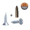 (Pack of 200) Zinc Plated Steel Wood Screws 3.0 x