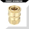 Hihaha Pressure Washer Coupler/Outer Washer Gun Adapter Universal for Car/Durable