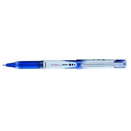 Pilot Vball VB5 Rollerball Pen with Rubber Grip 0.5mm Tip 0.25mm Line Blue Ref BLNVBG5 03 [Pack 12]
