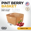 IDL Packaging Pint Berry Basket, Brown (Pack of 100) -