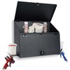 DITKOK Magnetic Booth Box, Double Compartment Cabinet with Two Spray