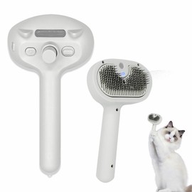 SUOAPAIQ 4 in 1 Cat Steam Brush, Self Cleaning Steamy Pet Brush, Anti Static Pet Spray Hair Removal Comb for Removes Loose Hair and Reduces Shedding