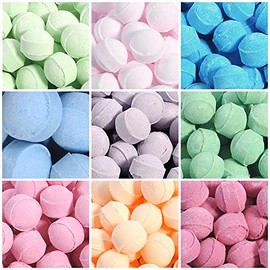 50 Mixed Chill Pill Mini Marble Bath Bombs. Perfect gifts for the kids