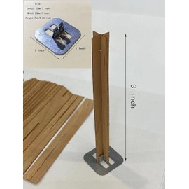 PXBBZDQ Cross Wooden Wicks for Candle Making,75pcs Crackling Wood Candle Wicks for Candles (25 Sets)