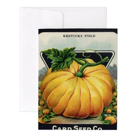 CafePress Pumpkin Antique Seed Packet Notecards (Set Of 20) 4.25" x 5.5" Notecards 10 Pack