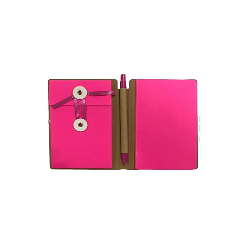 fiXte A6 Notepad Retractable Pen Recycled Materials Plain White Paper