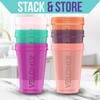 VELOMIX 6 pack small shaker bottles AN5-6 PACK- Shaker Cups