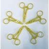 Dialysis Tubing Clamps, Yellow, Bag of 5