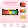Yadiana Cute Social Battery Pin, 2 Pcs Interactive My Social