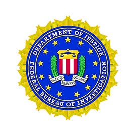 fagraphix Department of Justice FBI Sticker Decal Self Adhesive Vinyl Federal Bureau FA Vinyl - 1.25 Wide