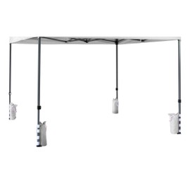 Bulhawk® SET OF 4 HEAVY DUTY POP UP GAZEBO LEG SUPPORTS FOOT WEIGHTS SAND BAGS (White)