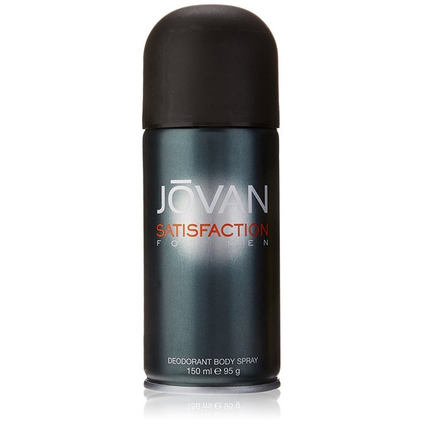 Jovan Deodorant Body Spray for Men, Satisfaction, 5 Fl Oz