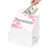 BTSKY 5x7 inch Clear Suggestion Donation Drawing Box with Sign