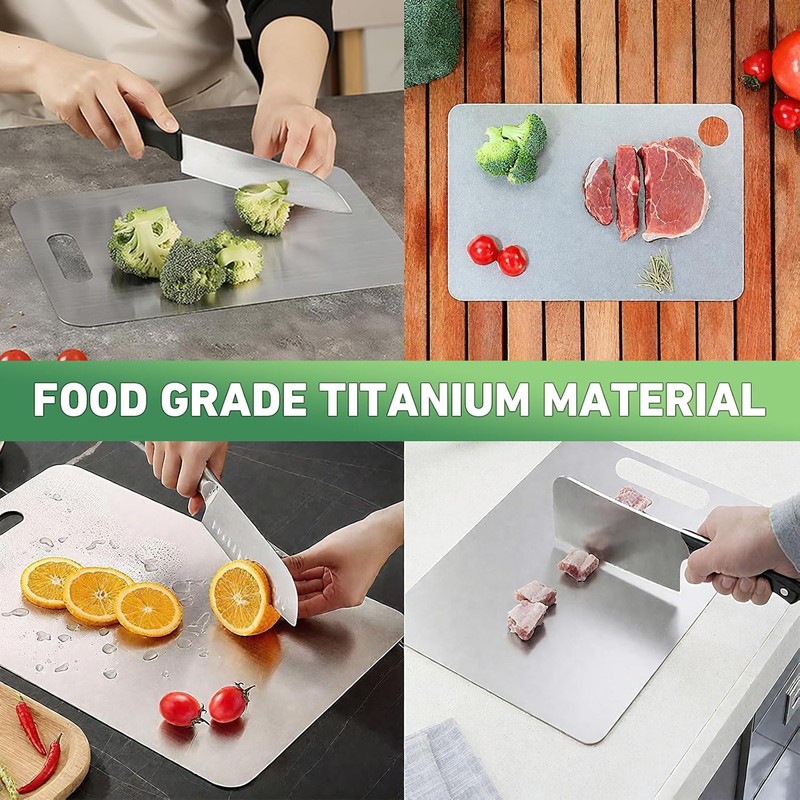 Tabla de Cortar de Titanio Puro Ufolbol WQF-TCB-XL para Cocina