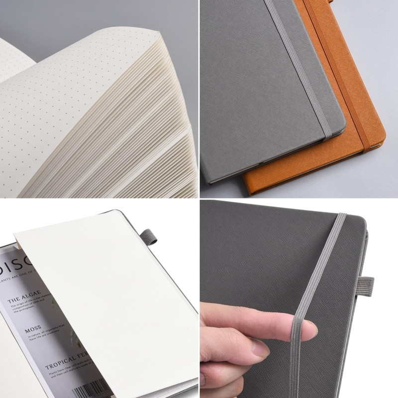 Bullet Dotted Journal - A5 Dotted Notebook, 140GSM Thick Paper,