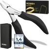 ROBBX® Professional Nail Clippers for Strong Toenails and Fingernails, Soft