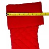 Heartstrings Red Quilted Christmas Stocking 18 Inch Lined Fold Over