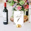 PEUTIER Pack of 24 Round Table Number Holders, Modern Place