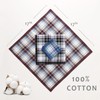 Mens Handkerchiefs Cotton Handkerchiefs for Men Plaid Men's Hankies with